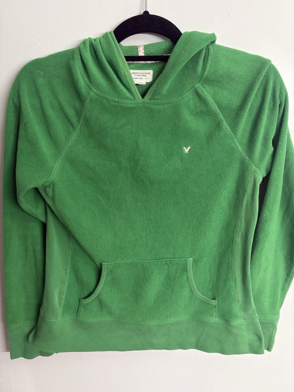 American Eagle Outfitters Fleece Hoodie Women’s Medium Green Pullover